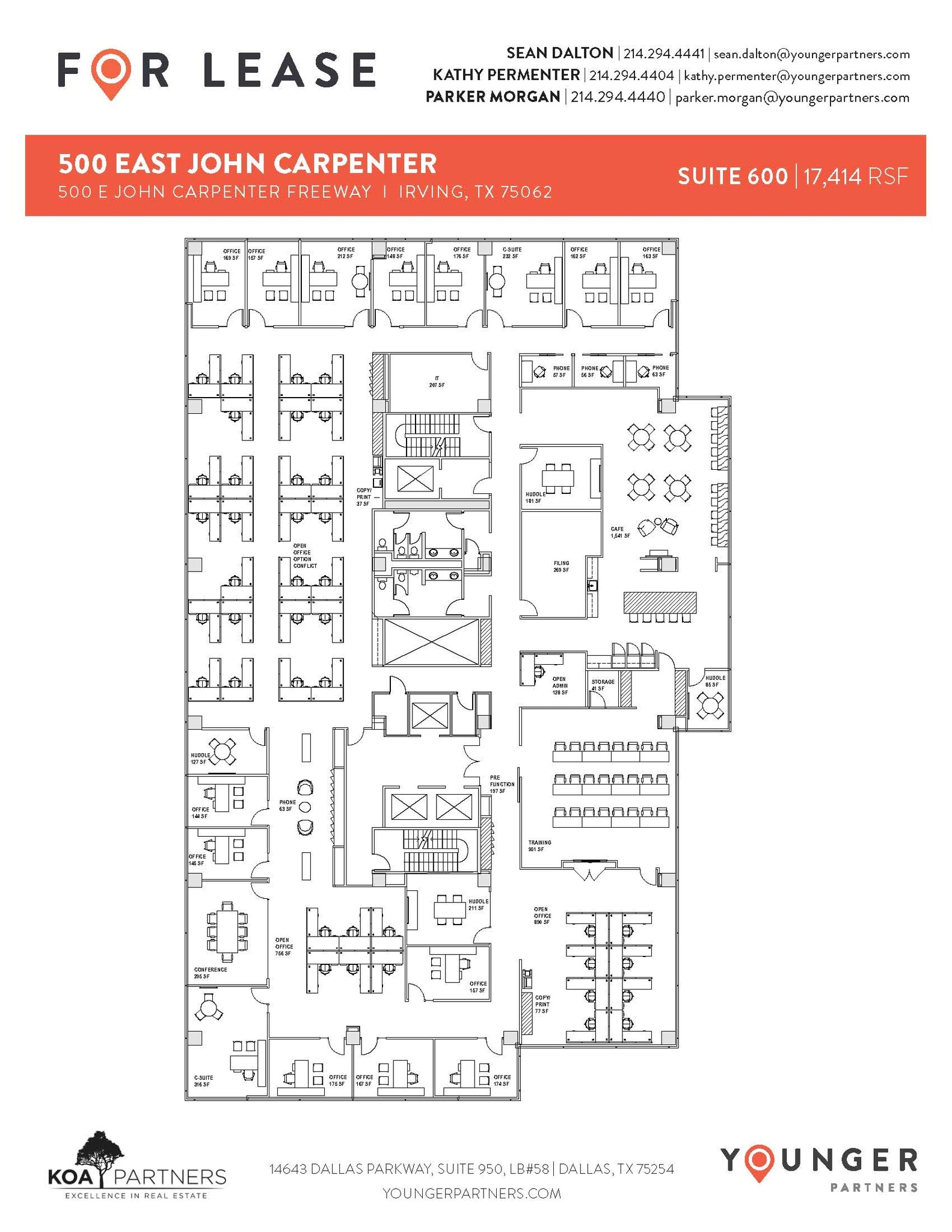 500 E John Carpenter Fwy, Irving, TX à louer Plan d’étage– Image 1 sur 1