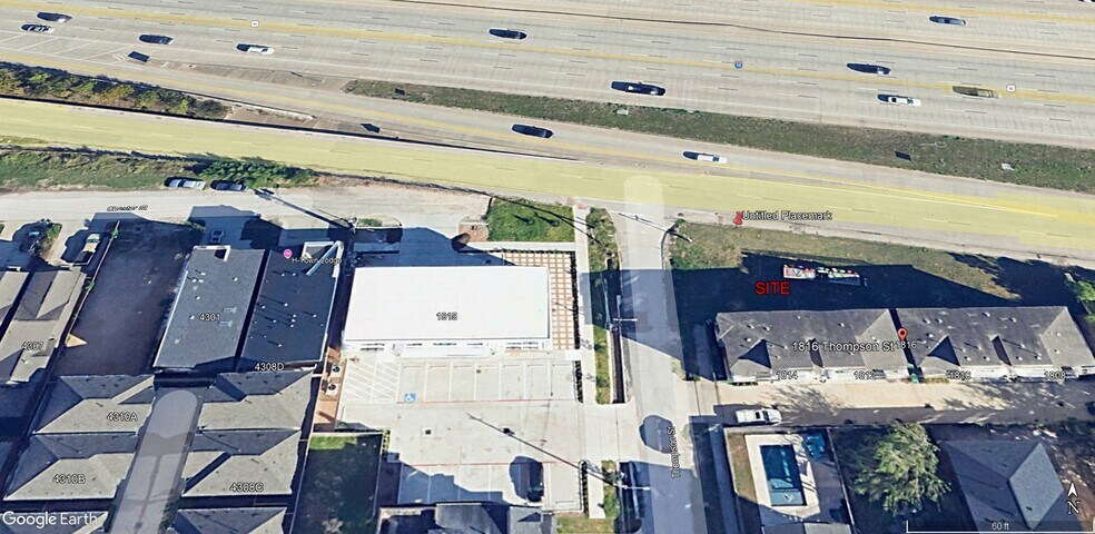 1816 Thompson Street, Houston, TX à vendre - Aérien – Image 3 sur 4