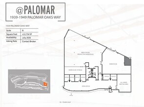 1939 Palomar Oaks Way, Carlsbad, CA à louer Plan d’étage– Image 1 sur 1