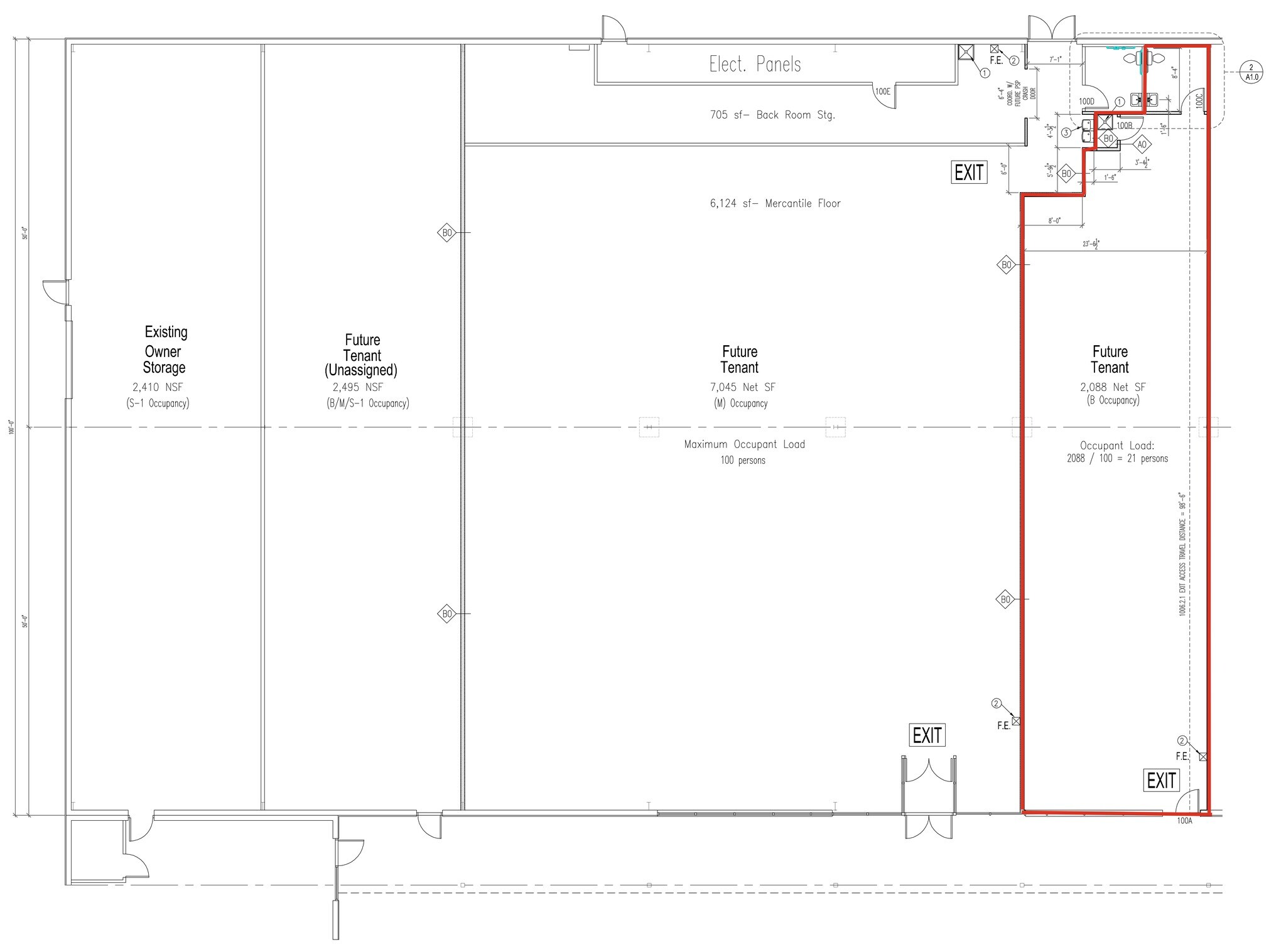 401 Bernard St, Watertown, WI à louer Plan de site– Image 1 sur 2
