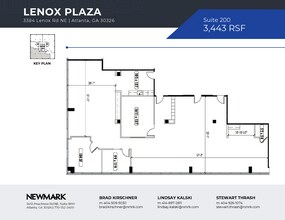 3384 Peachtree Rd NE, Atlanta, GA à louer Plan d’étage– Image 1 sur 1