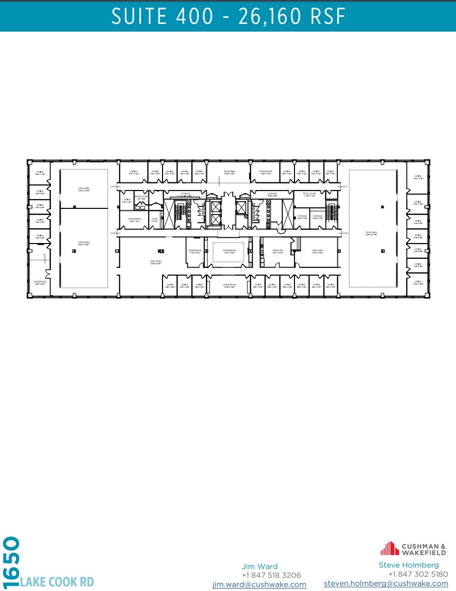 1650 Lake Cook Rd, Deerfield, IL à louer Plan d’étage– Image 1 sur 1