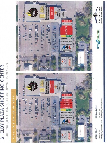 8148-8260 23 Mile Rd, Shelby Township, MI à louer - Plan de site – Image 3 sur 3