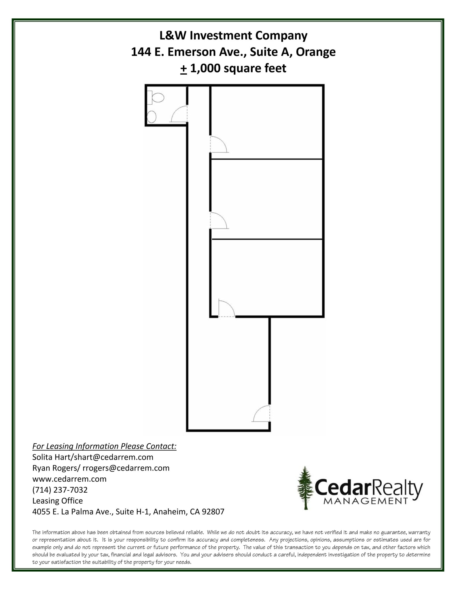 144-210 E Emerson Ave, Orange, CA à louer Plan de site– Image 1 sur 1
