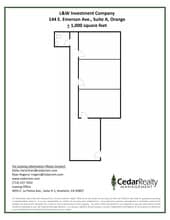 144-210 E Emerson Ave, Orange, CA à louer Plan de site– Image 1 sur 1