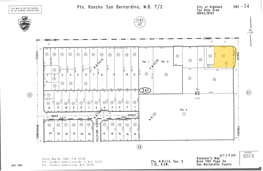 26897 Baseline St, Highland, CA à louer - Plan cadastral – Image 2 sur 17