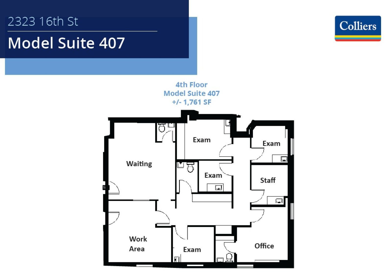 2323 16th St, Bakersfield, CA à louer Plan d’étage– Image 1 sur 7