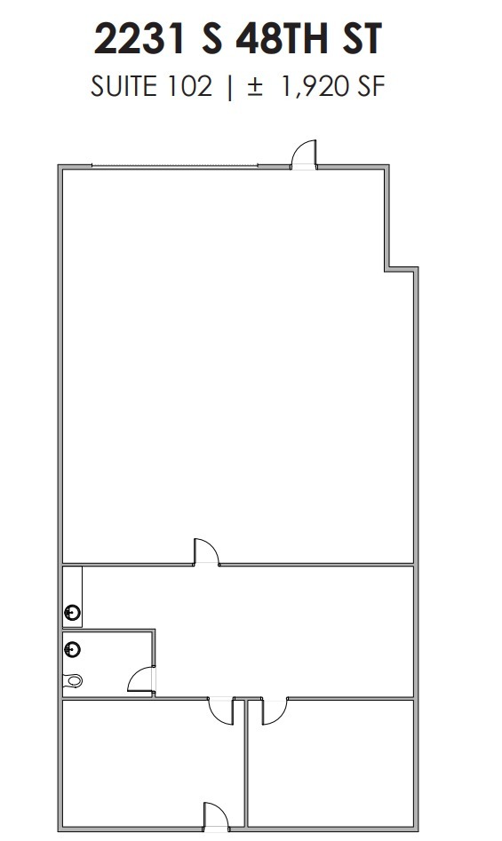 2105 S 48th St, Tempe, AZ à louer Plan d’étage– Image 1 sur 1