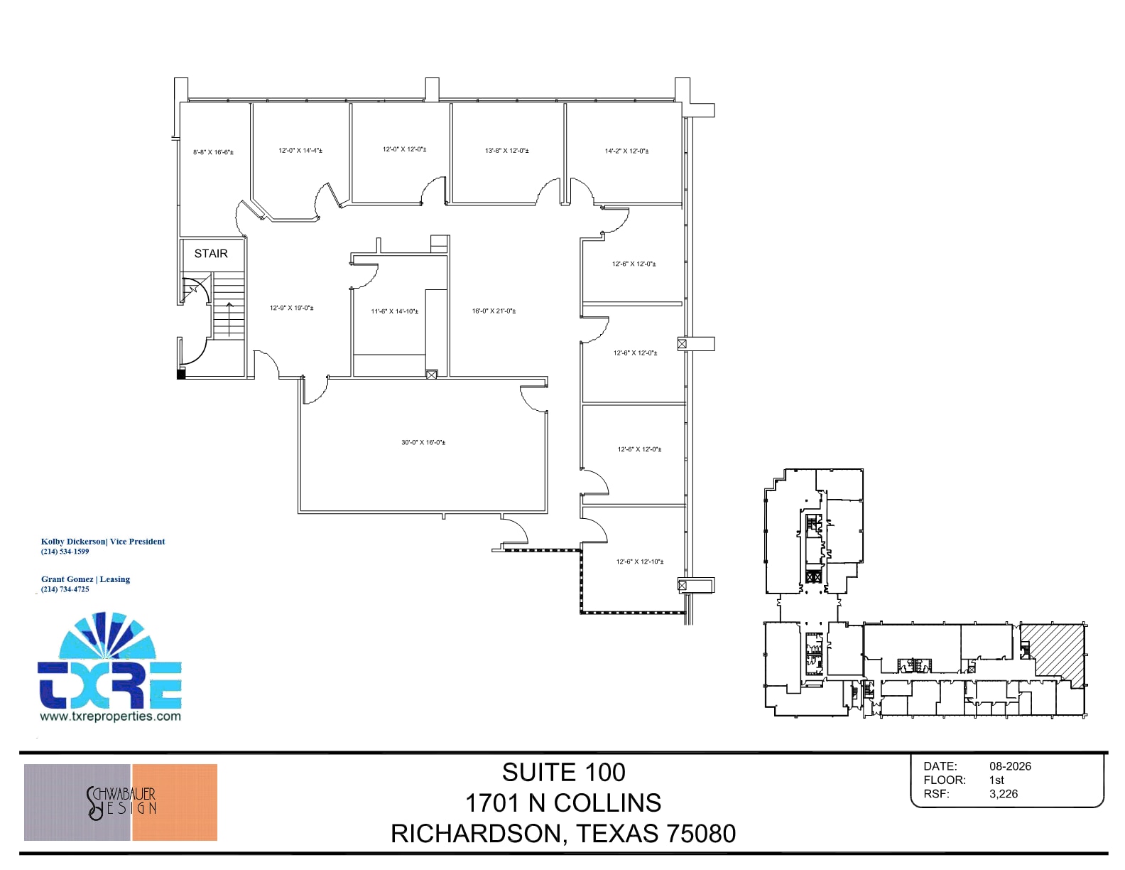 1701 N Collins Blvd, Richardson, TX à louer Plan d’étage– Image 1 sur 1