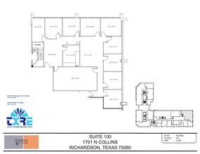 1701 N Collins Blvd, Richardson, TX à louer Plan d’étage– Image 1 sur 1