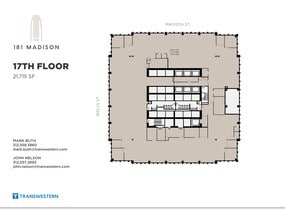 181 W Madison St, Chicago, IL à louer Plan de site– Image 2 sur 2