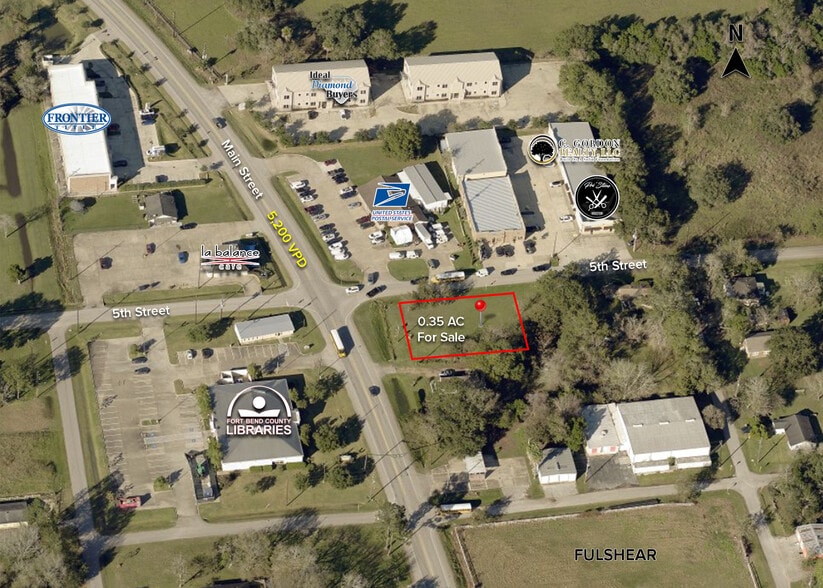 8107 Main Street, Fulshear, TX à vendre - Aérien – Image 1 sur 2