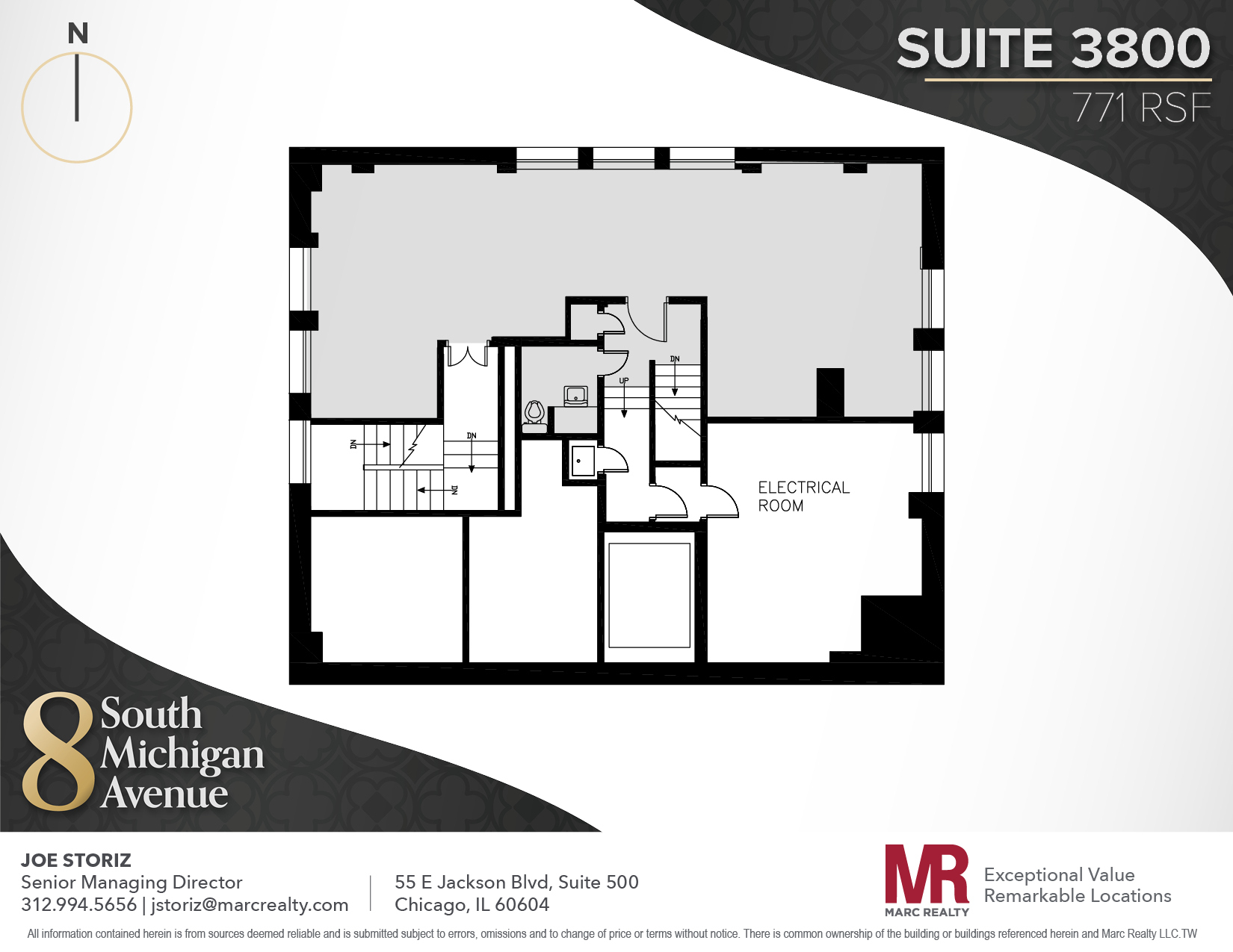 8 S Michigan Ave, Chicago, IL à louer Plan d’étage– Image 1 sur 7