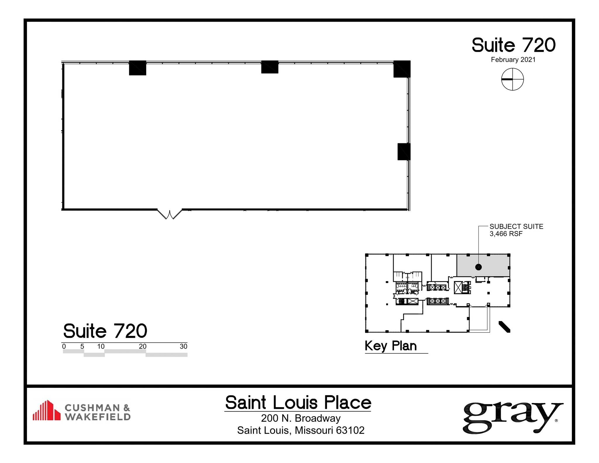 200 N Broadway, Saint Louis, MO à louer Plan de site– Image 1 sur 1