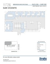 11726 San Vicente Blvd, Los Angeles, CA à louer Plan d’étage– Image 1 sur 1