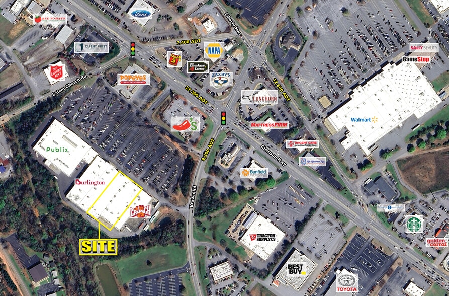3795 Clemson Blvd, Anderson, SC à louer - Aérien – Image 2 sur 4