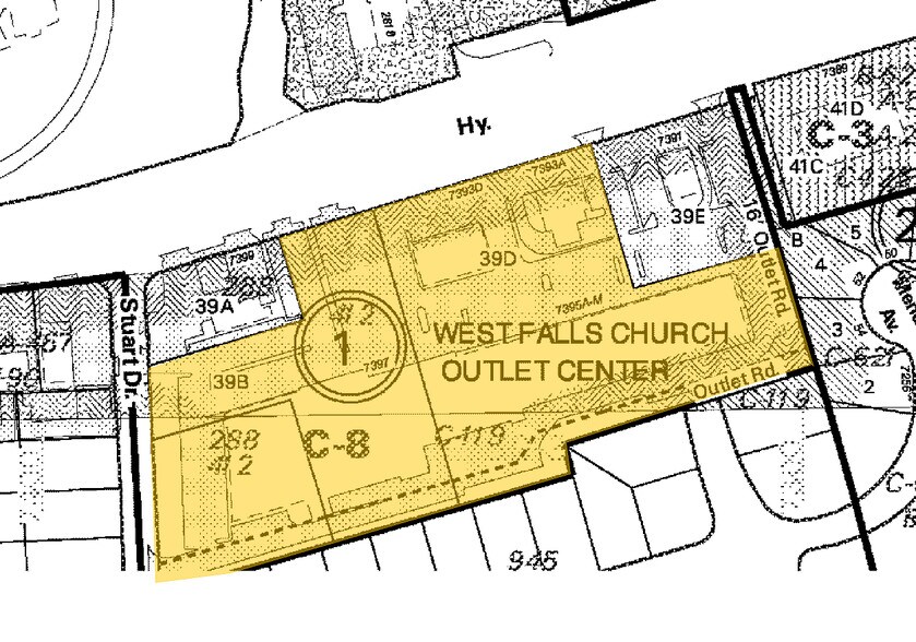 7395-7397 Lee Hwy, Falls Church, VA à louer - Plan cadastral – Image 2 sur 7