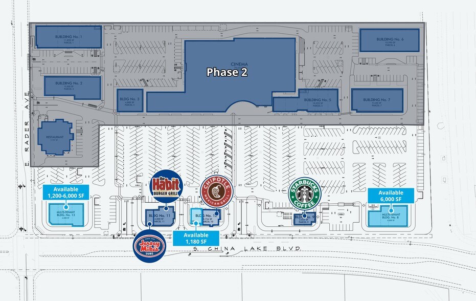 850 S China Lake Blvd, Ridgecrest, CA à louer - Plan de site – Image 3 sur 3