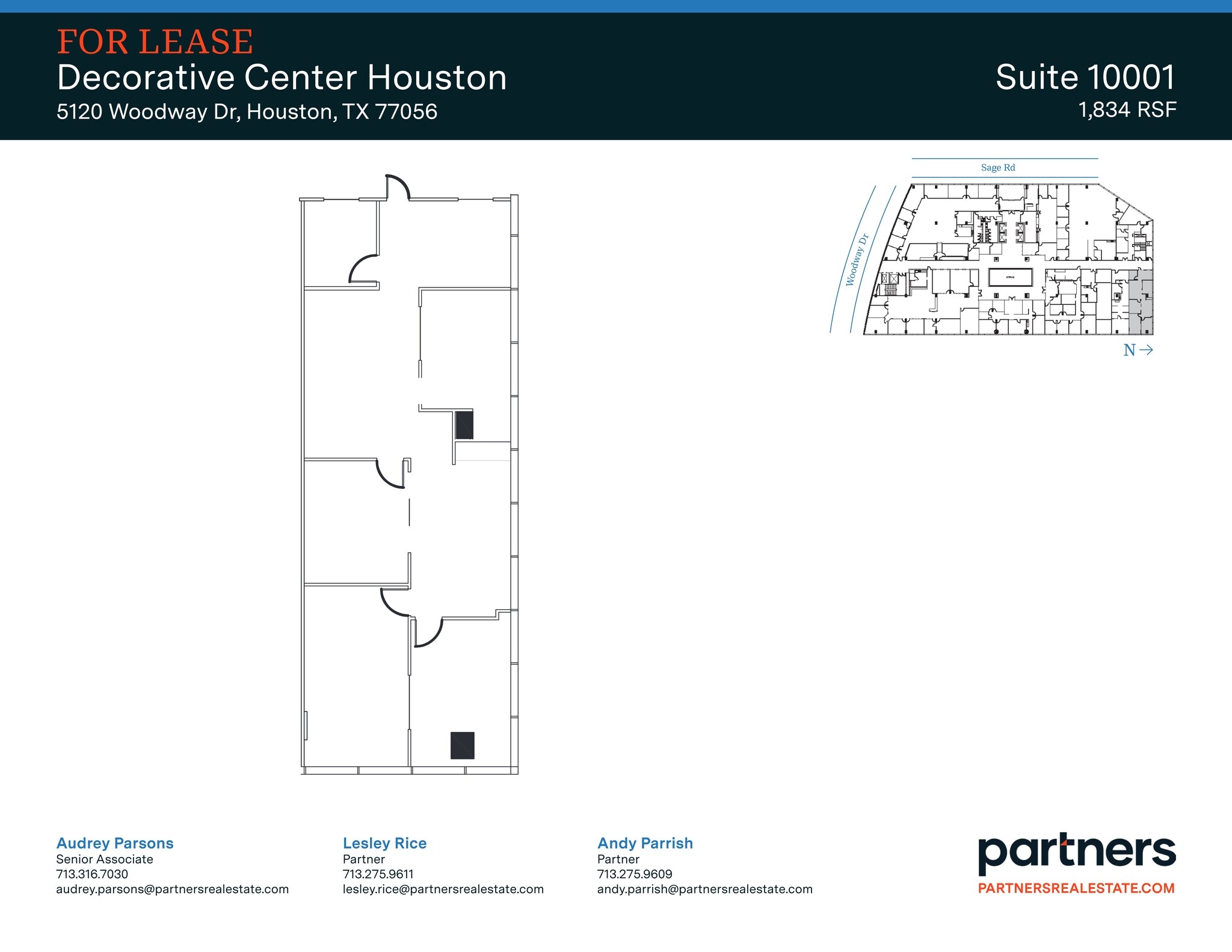 5120 Woodway Dr, Houston, TX à louer Plan de site– Image 1 sur 1