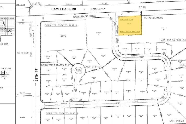 2901 E Camelback Rd, Phoenix, AZ à louer - Plan cadastral – Image 3 sur 12