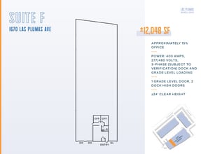 1670 Las Plumas Ave, San Jose, CA à louer Plan d’étage– Image 1 sur 1