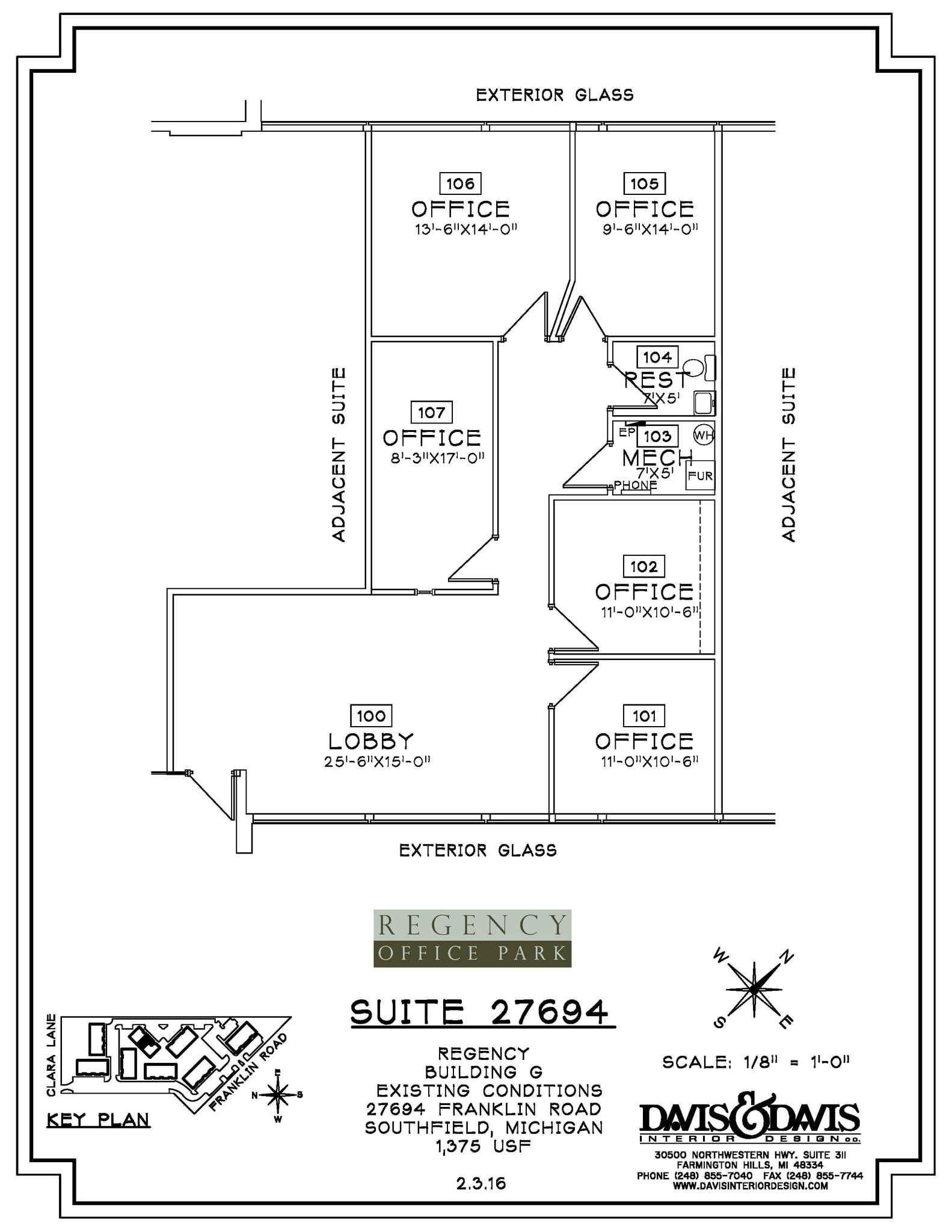 27650-27652 Franklin Rd, Southfield, MI à louer Plan d’étage– Image 1 sur 1