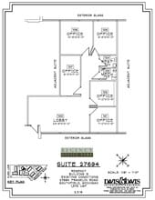 27650-27652 Franklin Rd, Southfield, MI à louer Plan d’étage– Image 1 sur 1