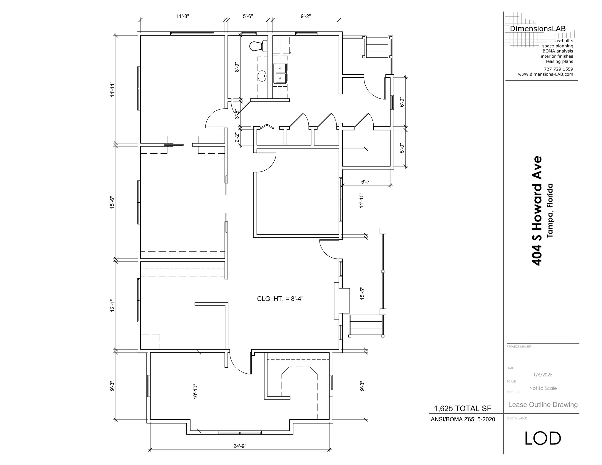 404 S Howard Ave, Tampa, FL à louer Plan de site– Image 1 sur 1