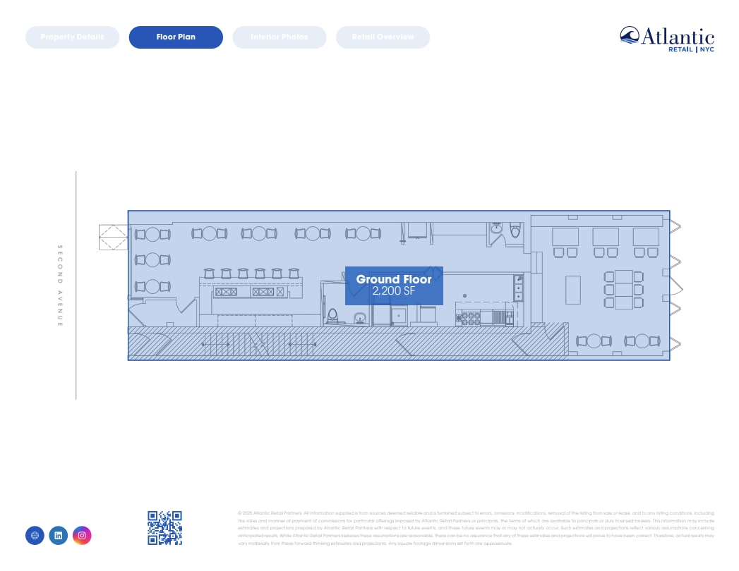 96 2nd Ave, New York, NY à louer Plan d’étage– Image 1 sur 1