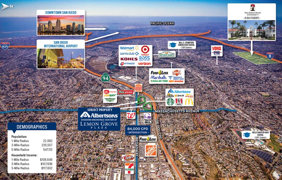 7014-7050 Broadway, Lemon Grove, CA à vendre - Photo de l’immeuble – Image 3 sur 4