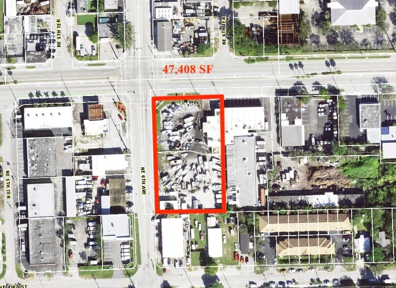 604 NE 44th St, Oakland Park, FL à louer - Aérien – Image 2 sur 2