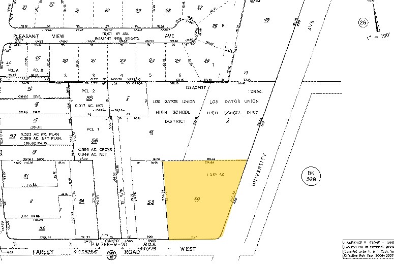 805 University Ave, Los Gatos, CA à louer - Plan cadastral – Image 3 sur 11