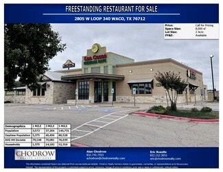 Plus de détails pour 2805 W Loop 340, Waco, TX - Local commercial à vendre