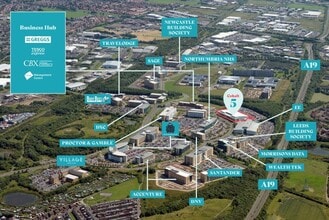 Silver Fox Way, Newcastle Upon Tyne, TWR - Vue aérienne  vue de carte