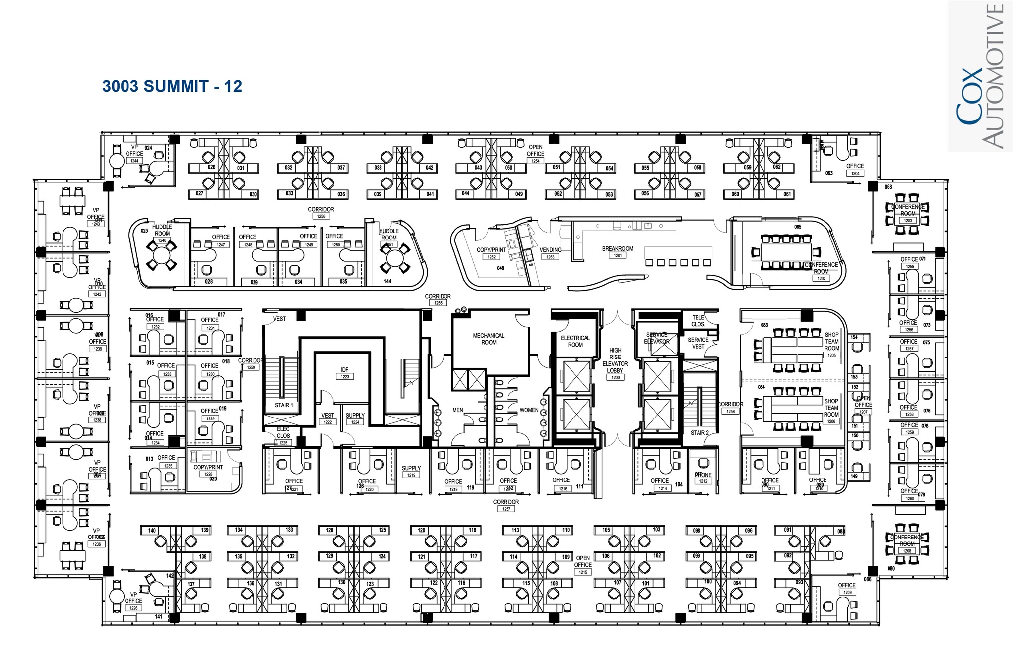 3003 Summit Blvd, Atlanta, GA à louer Plan d’étage– Image 1 sur 1