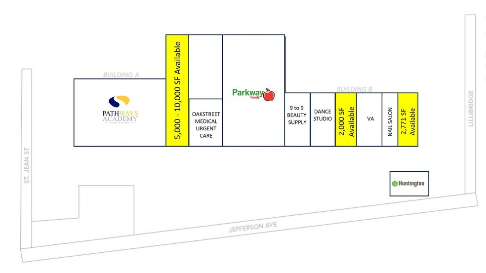 11250 E Jefferson Ave, Detroit, MI à louer - Plan de site – Image 1 sur 1