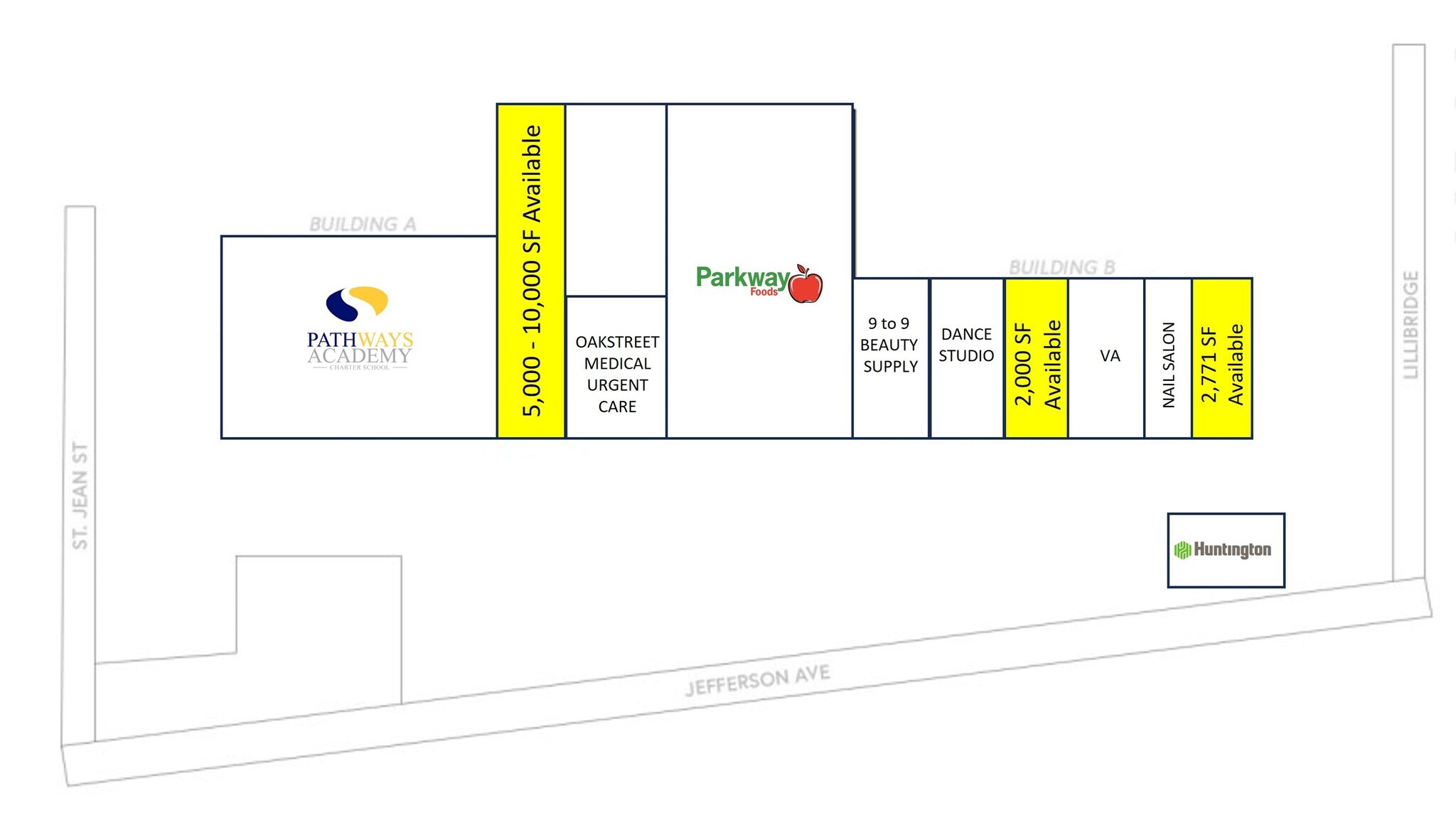 11250 E Jefferson Ave, Detroit, MI à louer Plan de site– Image 1 sur 2