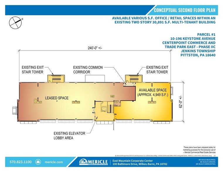 100 Keystone Ave, Pittston, PA à louer - Plan de site – Image 2 sur 11