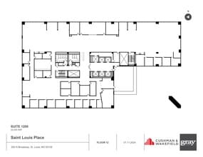 200 N Broadway, Saint Louis, MO à louer Plan d’étage– Image 1 sur 1