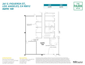 261 S Figueroa St, Los Angeles, CA à louer Plan d’étage– Image 1 sur 6