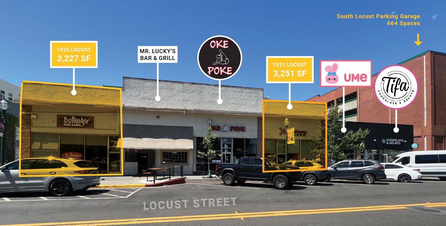 1525-1531 Locust St, Walnut Creek, CA à louer Photo de l’immeuble– Image 1 sur 7