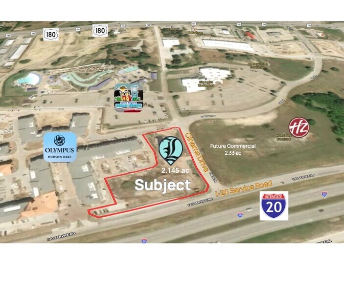 TBD I-20 Hudson Oaks, Hudson Oaks, TX à vendre - Aérien – Image 2 sur 4