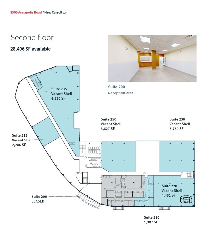 8500 Annapolis Rd, New Carrollton, MD à louer Plan d’étage– Image 1 sur 1