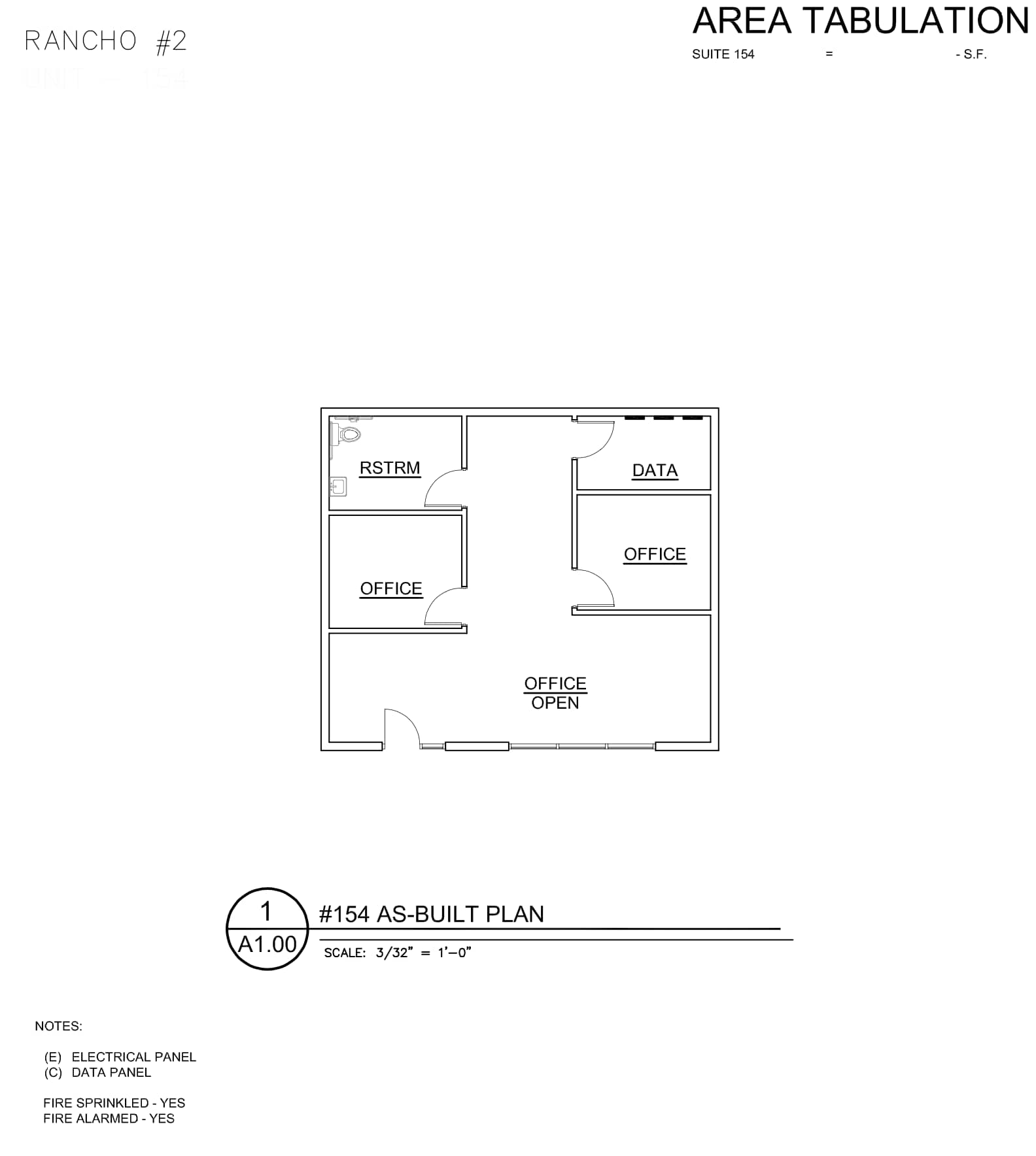 3013 N Rancho Dr, Las Vegas, NV à louer Plan d’étage– Image 1 sur 1
