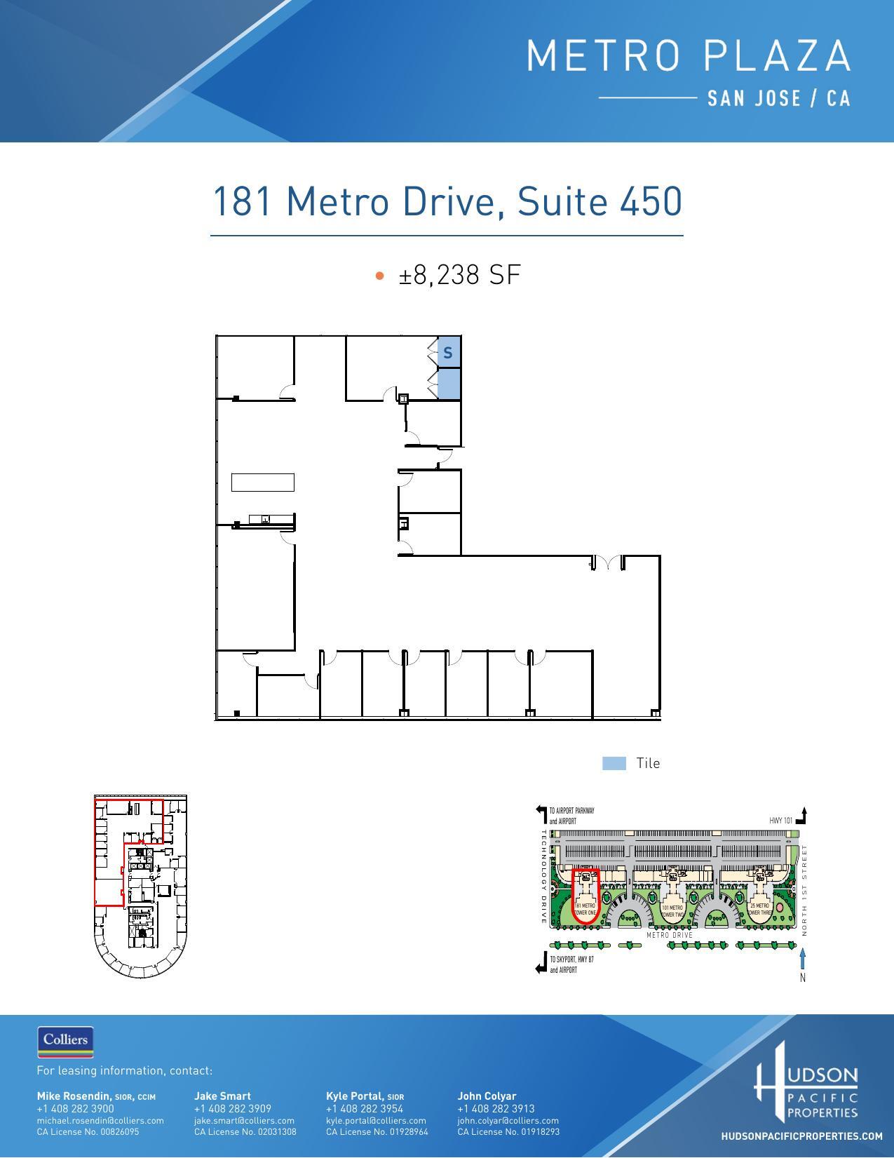 25 Metro Dr, San Jose, CA à louer Plan d’étage– Image 1 sur 1
