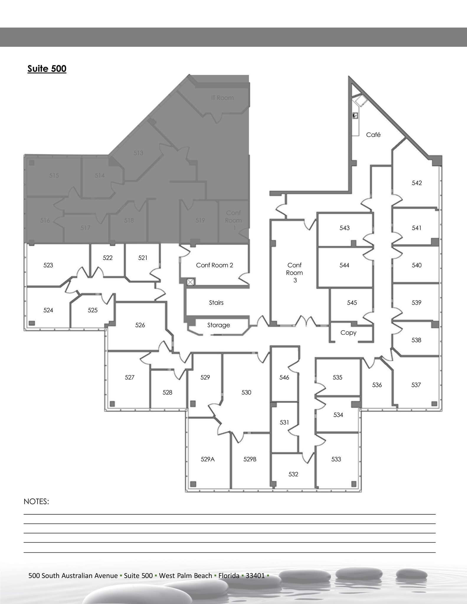 500 S Australian Ave, West Palm Beach, FL à louer Plan de site– Image 1 sur 1