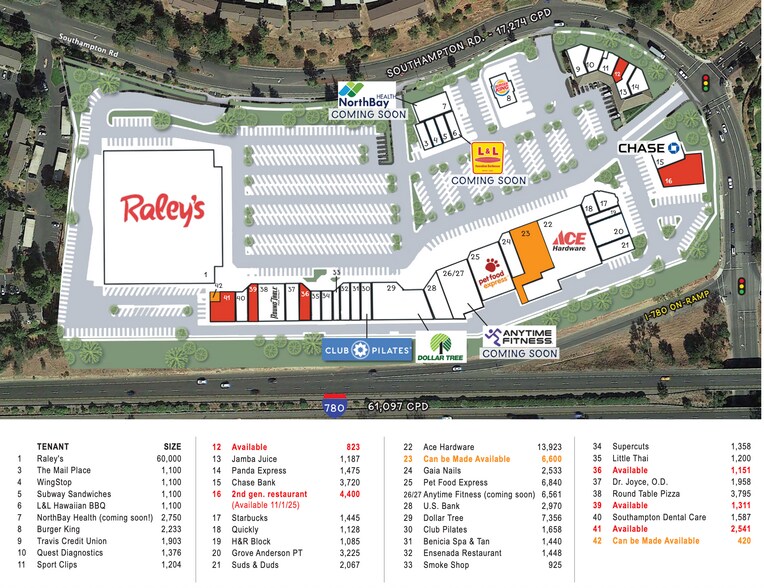 800-892 Southampton Rd, Benicia, CA à louer - Plan de site – Image 2 sur 2