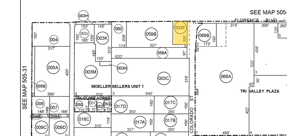 1295 E Florence Blvd, Casa Grande, AZ à louer - Plan cadastral – Image 2 sur 9