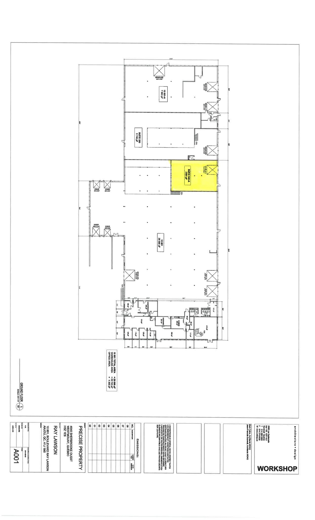 10801 Boul Ray-Lawson, Montréal, QC à louer Plan de site– Image 1 sur 1