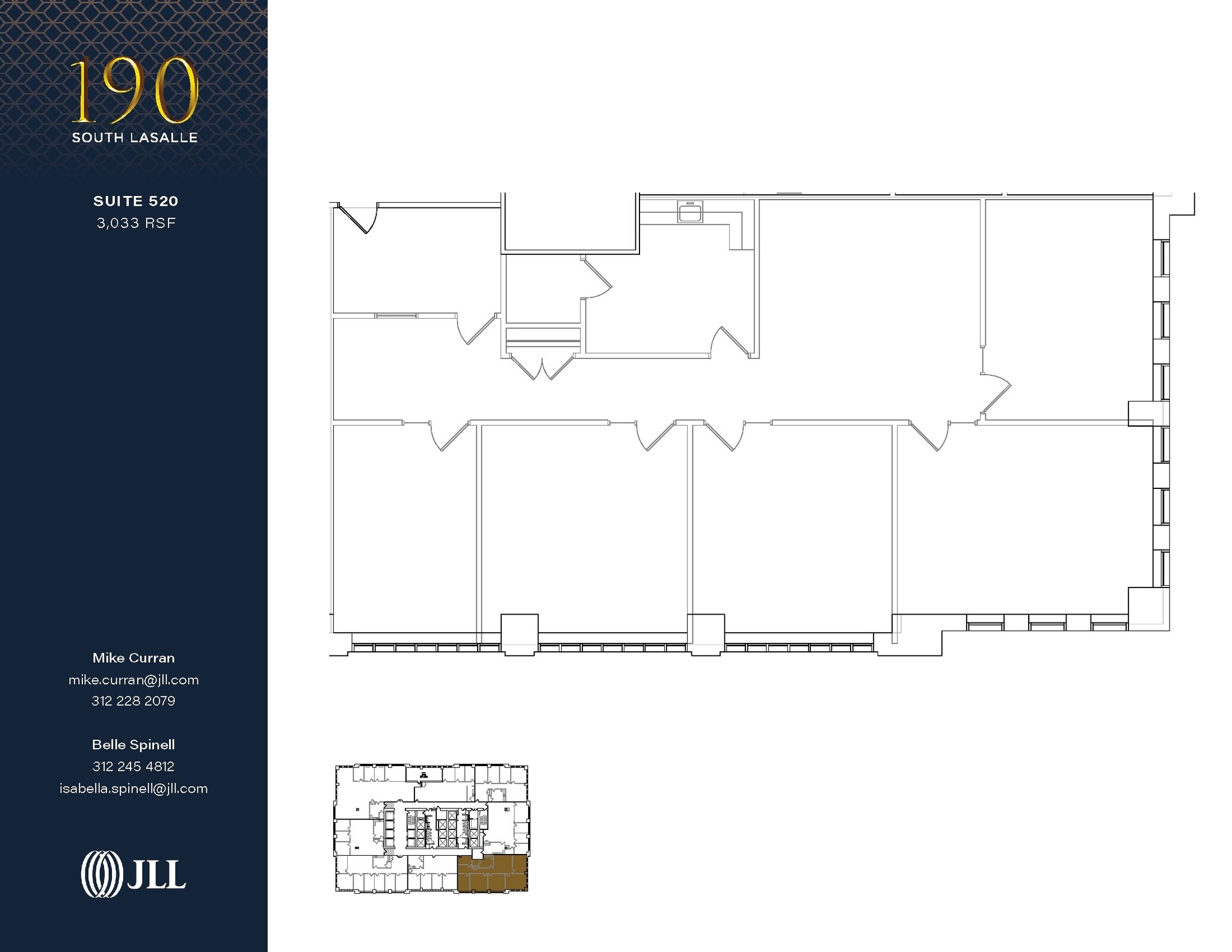 190 S La Salle St, Chicago, IL à louer Plan d’étage– Image 1 sur 4